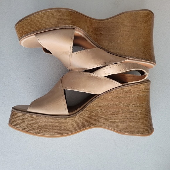 Lucky Brand Women's Boho Delaynee Platform Slingback Wedge Sandals Size 11 - Picture 4 of 8